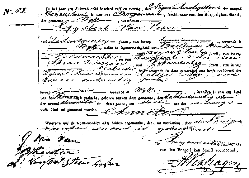 18451229 geb akte 52 Anneke dv G v Veen - E Bax